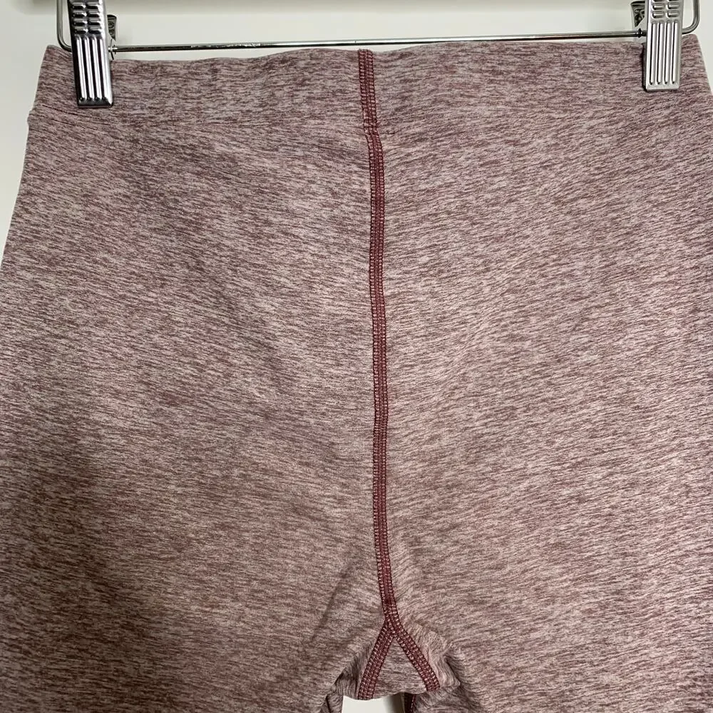Alo Yoga High Waisted Mauve Alosoft Flow Bike Shorts Womens Small